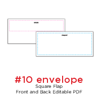#10 envelope square flap